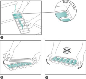 Stampi per ghiaccio 2 pz Easy-fill - Joseph Joseph