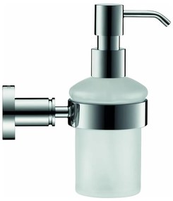 Duravit 99161000 - Dispenser da parete per sapone D-CODE 390 ml vetro opalino/cromo lucido