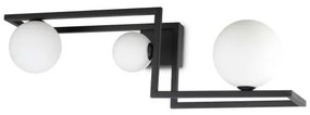 Lampada da soffitto angolo pl3 nero