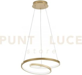 Lampadario a sospensione led lieve oro 30w 4000lm cct 3000k 4000k 6...