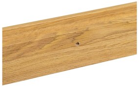 Mensola per quadri in rovere decorato in colore naturale 80 cm - Casa Selección