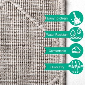 Tappeto grigio per esterni 80x150 cm Zagora - Ayyildiz Carpets