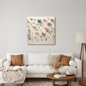Quadro su tela – Fiorellini di prato in stile romantico