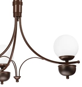 Brilagi - LED Lampadario a sospensione con catena COTTAGE 3xG9/40W/230V quercia/bianco