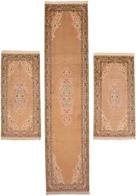 Cashmere Silk Tappeto orientale 330 x 80 (Indian) Annodato A Mano