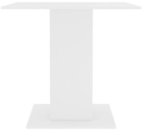 Tavolo da pranzo bianco 80x80x75 cm in truciolato