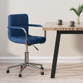 Sedia Da Ufficio Girevole Blu İn Tessuto /