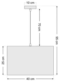 Maco Design Lampada a sospensione Kwadro, blu scuro, 40 x 40 cm, tessuto in velluto