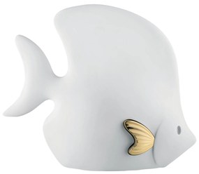 Bongelli preziosi Scultura in marmorino moderna Pesce collezione Sea h 32 cm BIANCO ORO