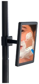 Mensola angolare telescopica per doccia Prea Argento/Nero, 27 x 20 cm Premium - Wenko