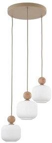 Lampadario a cavo BALLO 3xE14/10W/230V beige