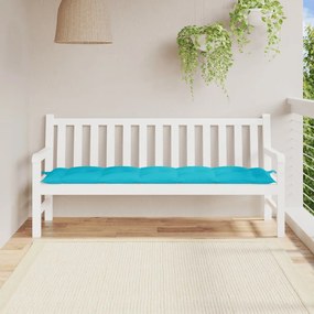 Cuscino Per Panca Turchese 180x50x7 Cm İn Tessuto Oxford /
