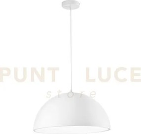 Lampadario a sospensione xenia bianca in pu 1 luce attacco e27 50x2...