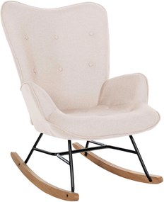 Poltrona A Dondolo Sanka Con Design Moderno E Comfort Superiore / Creme