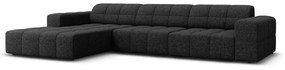 Divano angolare antracite (angolo sinistro) Chicago - Cosmopolitan Design