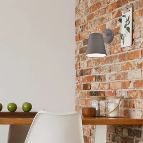 Lampada da parete ELLIE 1xE27/60W/230V grigio