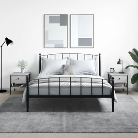 Comodini 2 Pz Grigio Sonoma 40x42x45 Cm İn Legno Multistrato /