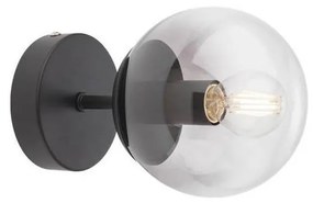 Redo 01-2175 - Lampada da parete SEMIA 1xE14/28W/230V nero/fumé