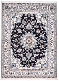 Nain Tappeto persiano 150x200 Blu (Iran) Annodato A Mano