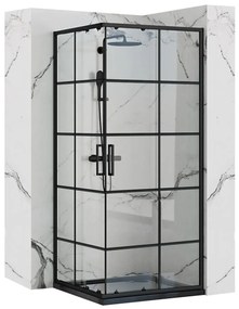 Cabina doccia Rea Concept Black 80x80