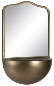 Specchio da parete Dorato Cristallo Ferro 40 x 20 x 37 cm