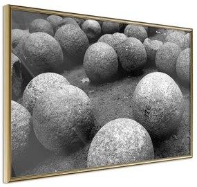 Poster  Stone Spheres  Cornice Quadri Cornice d'oro, Larghezza x Altezza Home decor 30x20