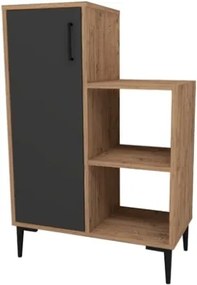 Mobile Da Cucina Multiuso Con Anta E Vani A Giorno Tea Rovere E Antracite