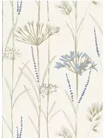 Harlequin Tapete Gardinum - Chalk/ Wedgwood/ Gold