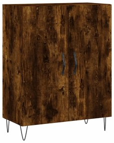 Credenza Rovere Fumo  69,5x34x180 cm in Legno Multistrato