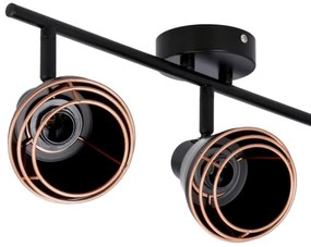 Faretto NERIA 3xE14/40W/230V nero/rame