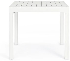 Tavolo allungabile PELAGIUS in alluminio bianco 83&#215;80 cm &#8211; 166&#215;80 cm