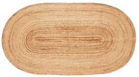 Tappeto di colore naturale in iuta tessuto a mano 100x200 cm Sage – Hübsch