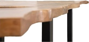 Tavolo Da Pranzo Allungabile 180-280x90x77 In Legno Gambe In Ferro Edge