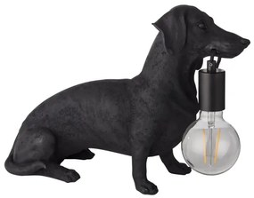 Endon 101188 - Lampada da tavolo DACHSHUND 1xE27/10W/230V nero