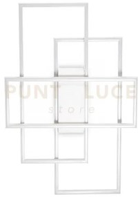 Lampada da soffitto frame pl rettangolo bianco