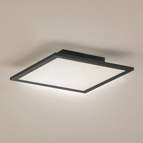 Pannello LED Lindby Enhife, nero, 30 x 30 cm, metallo, 4.000K