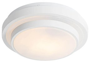 Lampada da soffitto da esterno bianco e nero 25 cm IP44 - Walden