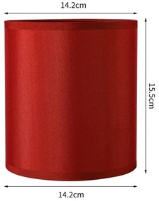 Brilagi - Paralume universale NUBILA E27 15,5x14 cm rosso