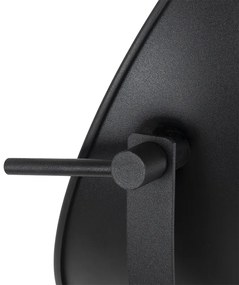 Lampada da terra nera con oro 35 cm regolabile - Magnax