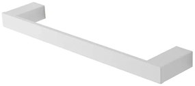 Porta asciugamani diritto da muro L 35 cm in alluminio bianco Sky