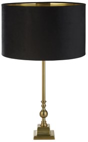 Lampada Da Scrivania Contemporanea Whitby Metallo Cromo Tessuto Nero 1 Luce E27