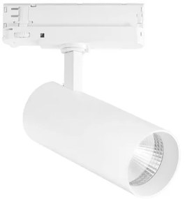 Faretto per binario LED-PLANE-W-30M bianco matto LED 30 W