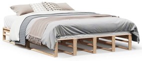 Letto Senza Materasso 160x200 Cm İn Legno Massello Di Pino /