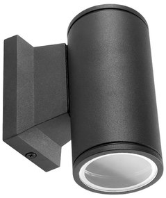 Aigostar - Applique da esterno 1xGU10/230V nero IP65 arrotondato
