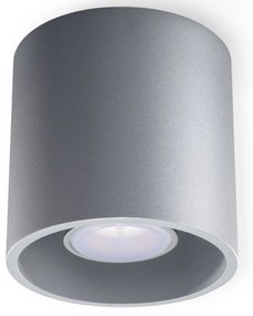 Plafoniera da Soffitto in Alluminio ORBIS 1 GU10 Grigia da interno