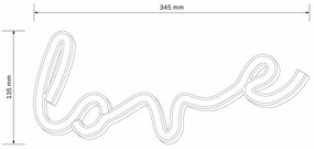 LED Decorazione murale al neon LOVE LED/3W/3xAA USB rosso