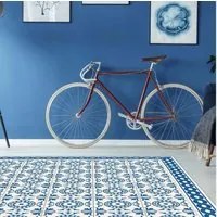 Tappeto in Vinile Lavabile, Antigraffio, Adatto ad ogni Ambiente Tile Carpet - 150x230