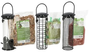 Set Completo Di Mangiatoie Per Uccelli 3 Pz /