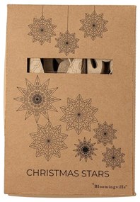 Decorazioni natalizie da appendere in set in carta 6 pz Star – Bloomingville