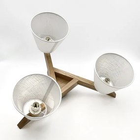 Brilagi - LED  Lampadario a plafone ANTHONY 3xE14/40W/230V quercia/bianco